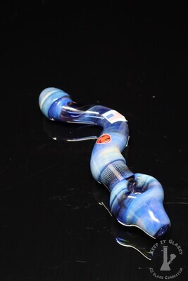 Blue twist pipe