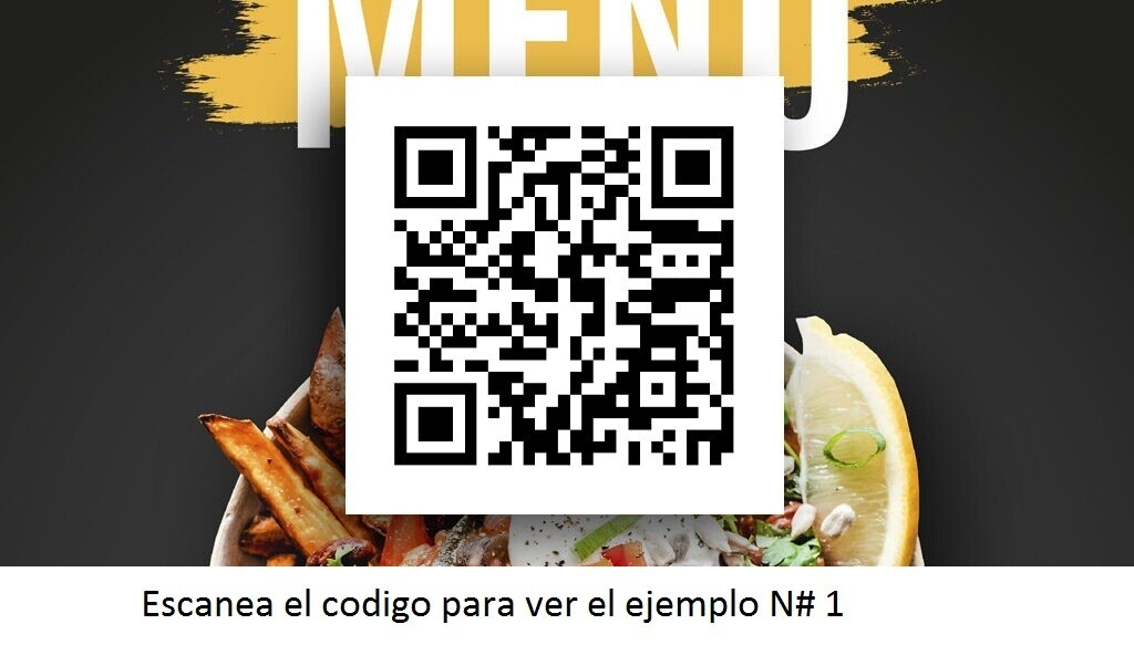 Creación de menú digital para tu local, café o restaurante.