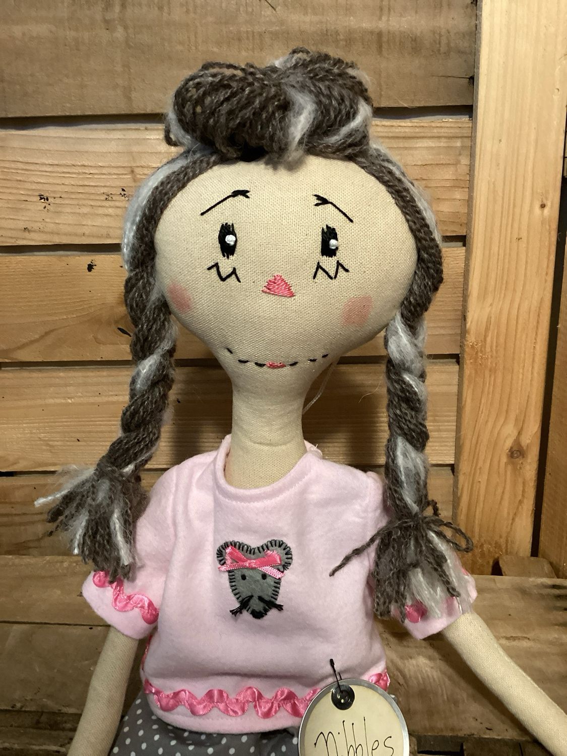 Mouse Inspired Raggedy Doll ~ OOAK ~ Nibbles