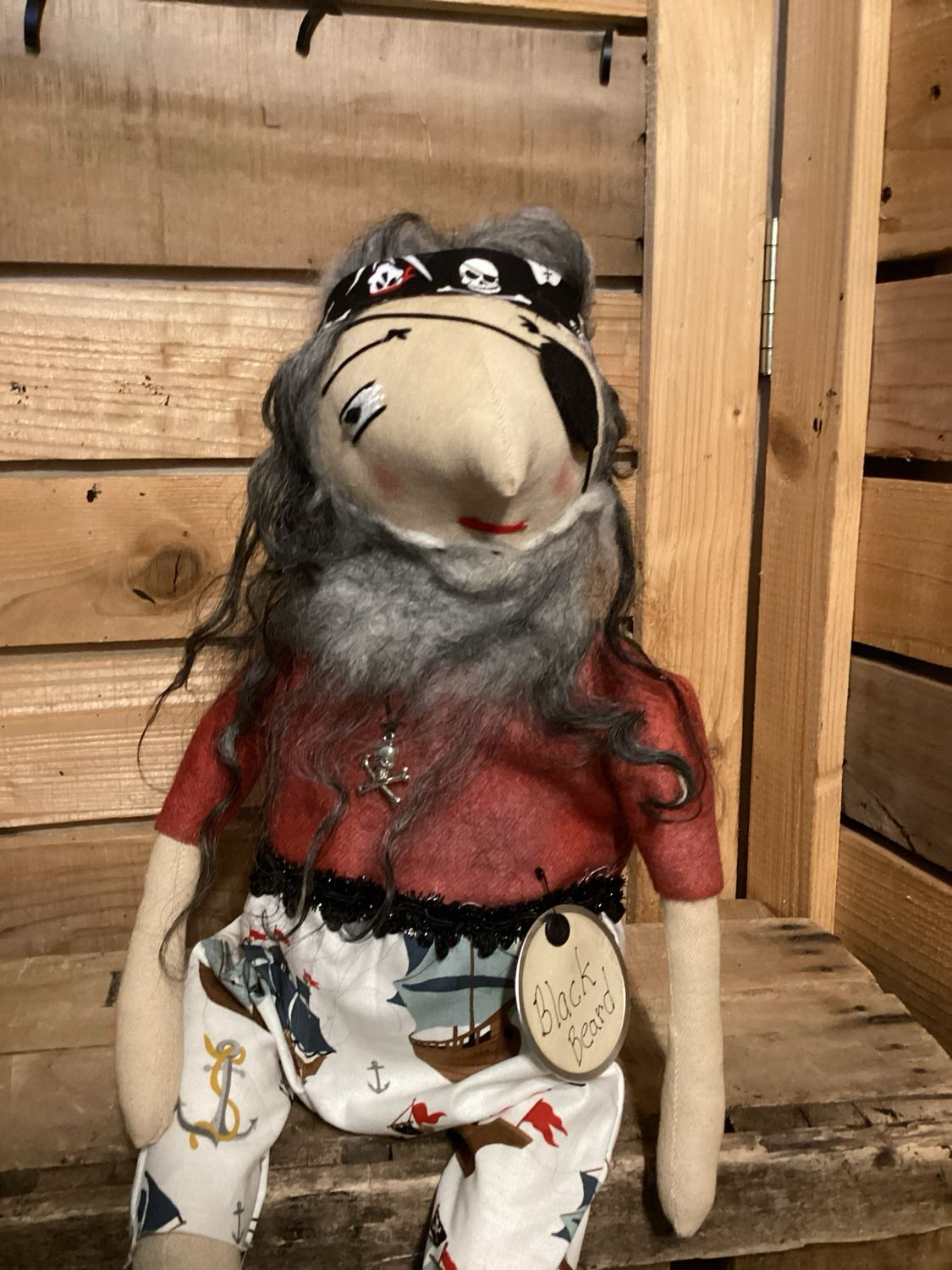 Pirate Inspired Doll ~ OOAK ~ Black Beard