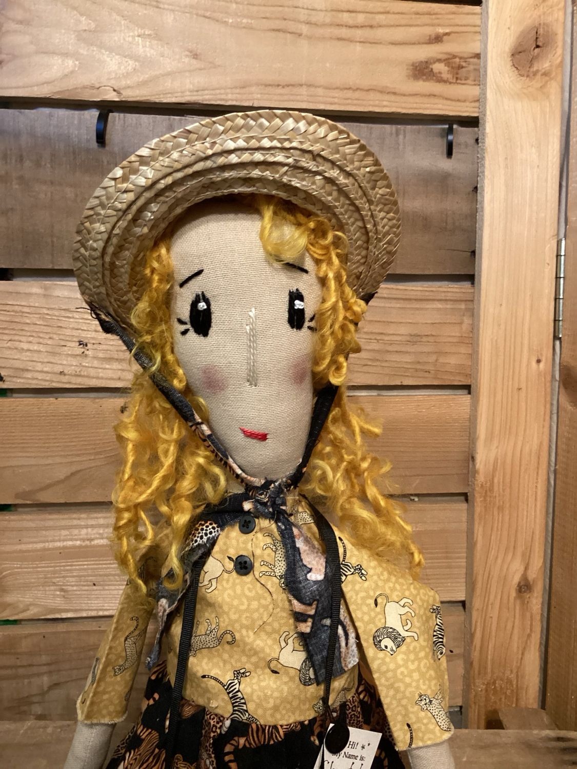 Just Listed ! Safari Inspired Doll ~ OOAK ~