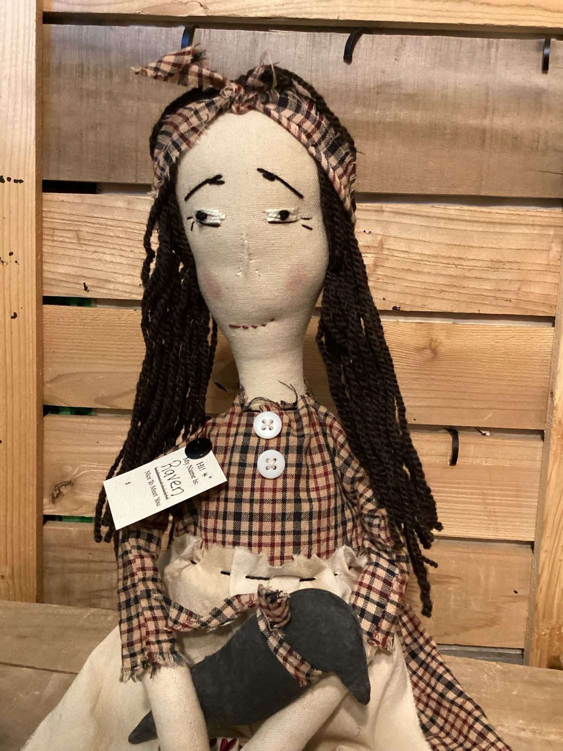 Just Listed ! Crow Inspired Doll ~ OOAK ~ Raven