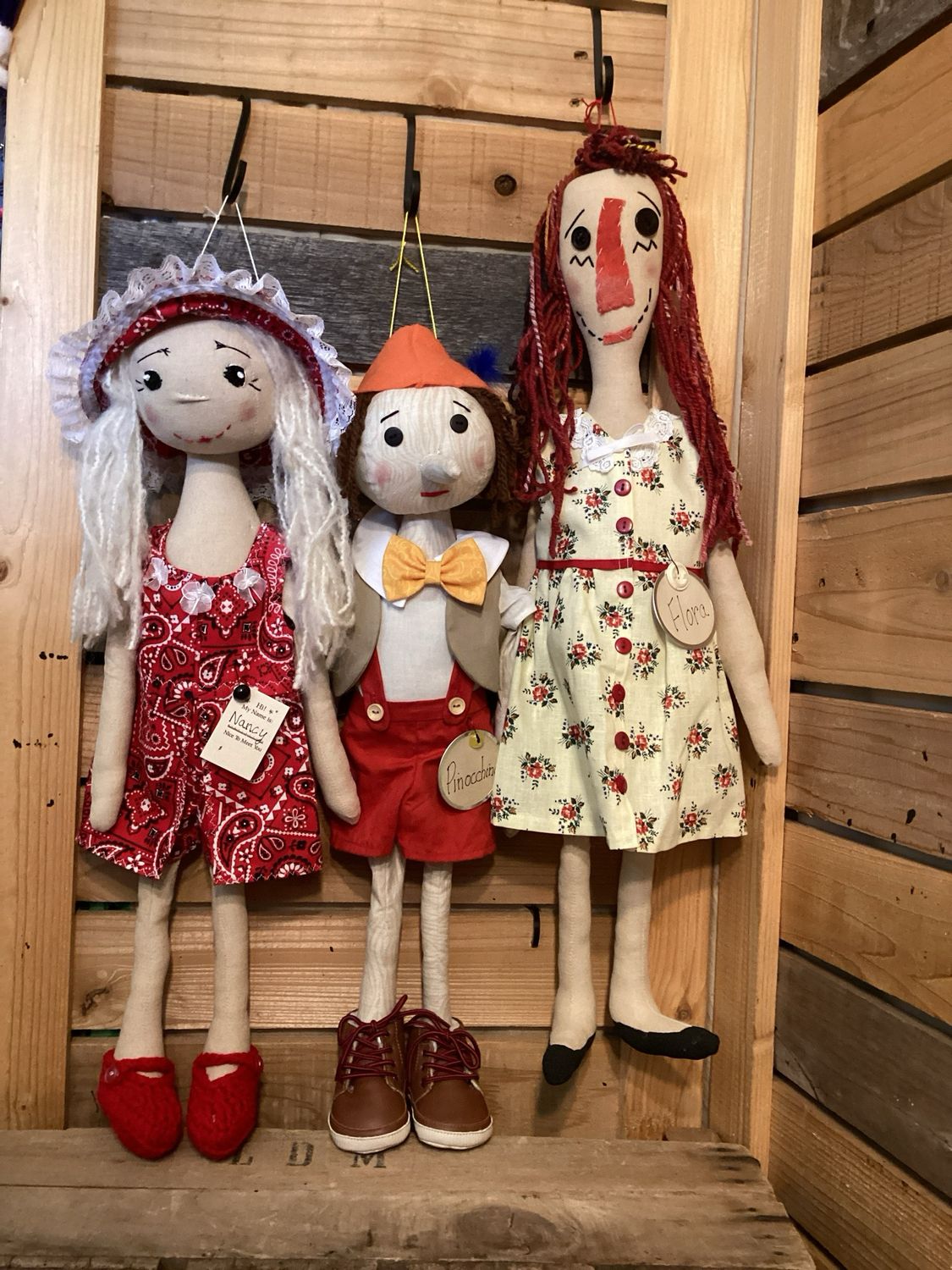 BFFs ~ Set Of 3 Dolls ~ Friends ~ Nancy ~ Pinocchio ~ Flora