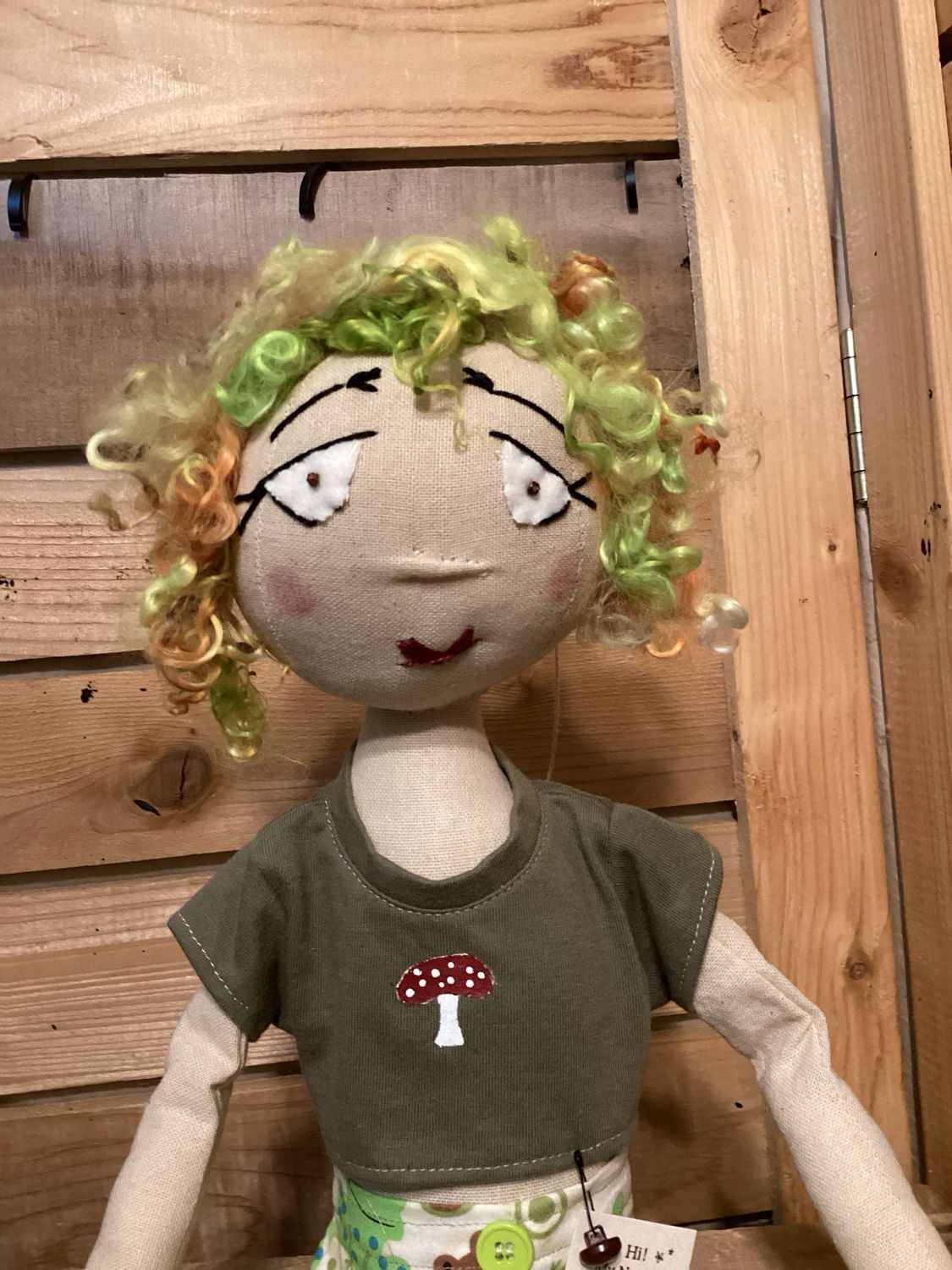 Just Listed ! Frog Inspired Doll ~ OOAK ~ Pollywog