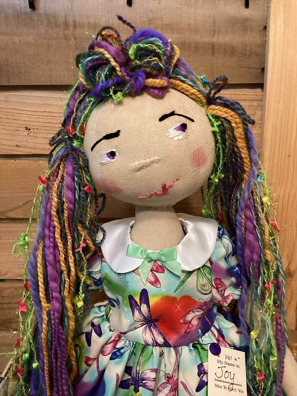Just Listed ! Dragonflies Inspired Doll ~ OOAK ~ Joy