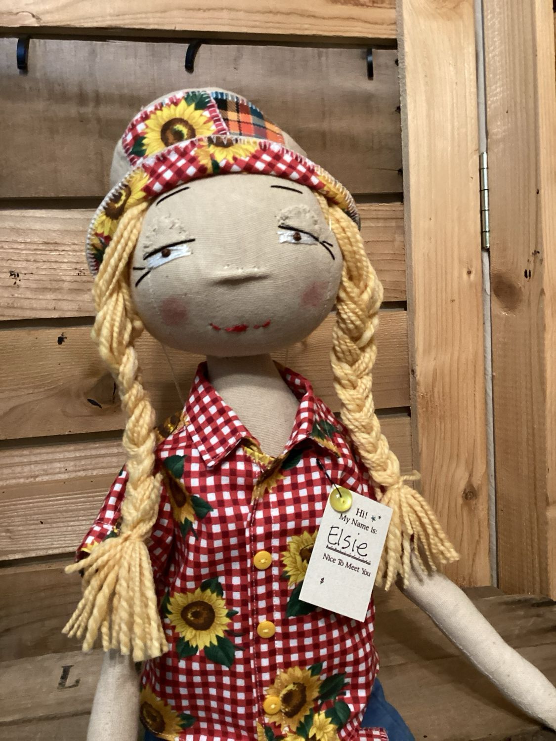 Just Listed ! Sunflower Inspired Doll ~ OOAK ~ Elsie
