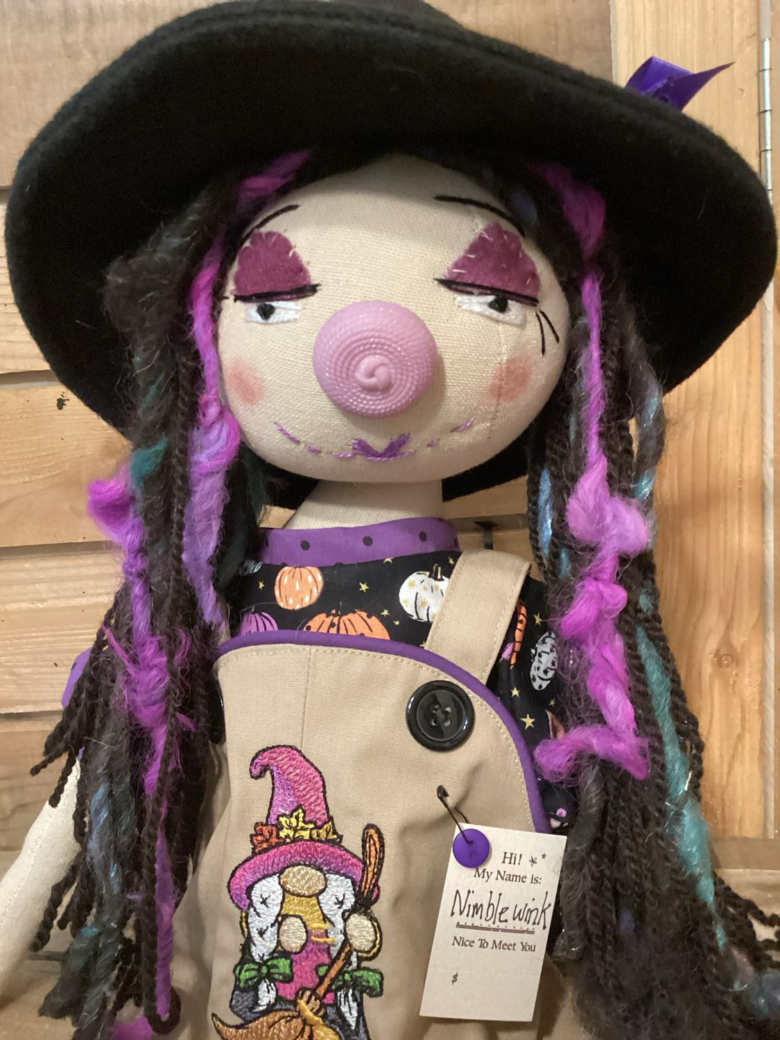 Just Listed ! Gnome Witch Doll ~ OOAK ~ Nimblewink