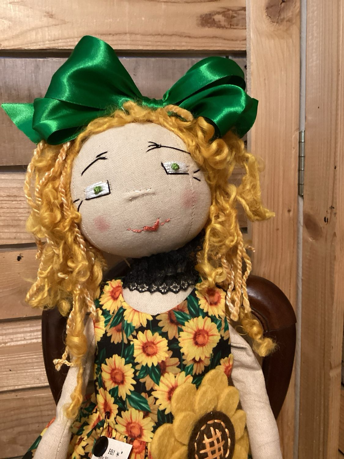 Sunflower Inspired Doll ~ OOAK ~ Goldie