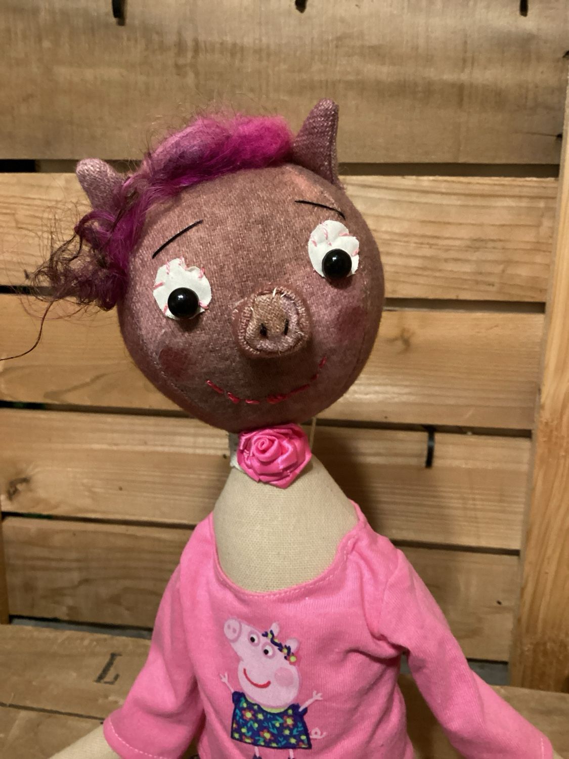 Pig Doll ~ OOAK ~ Peppa Pig Doll ~ OOAK ~ Peppa