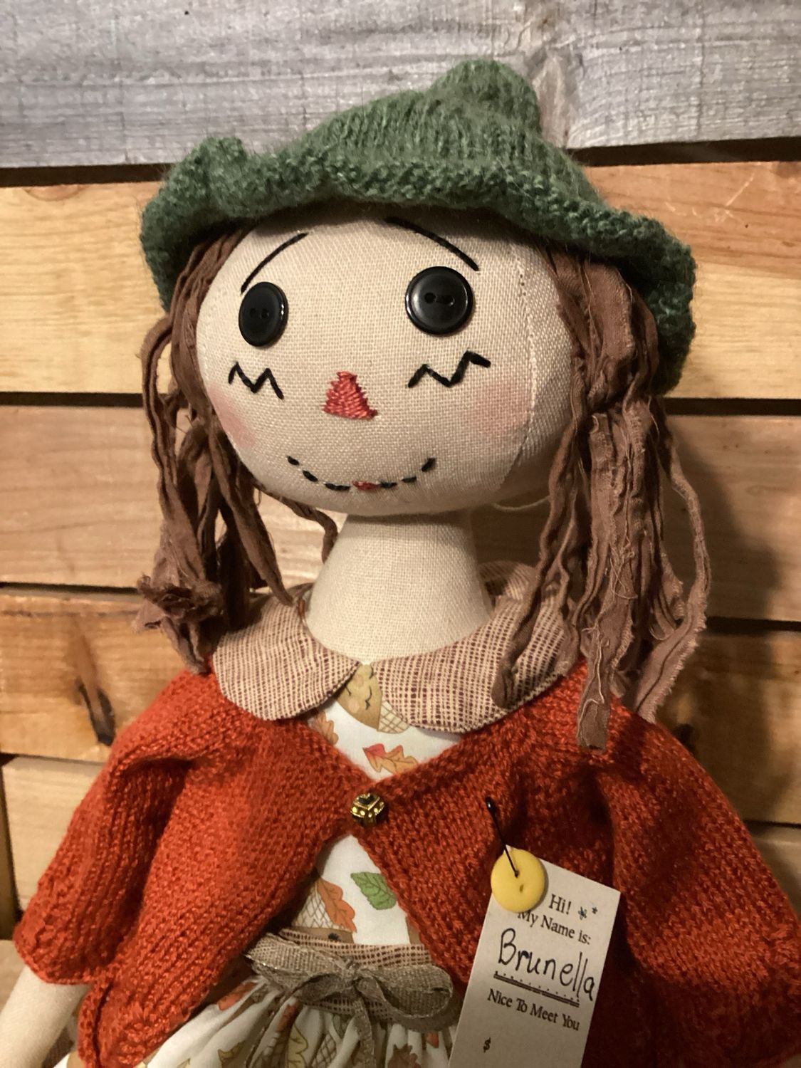 Raggedy Fall Doll ~ OOAK ~ Brunella