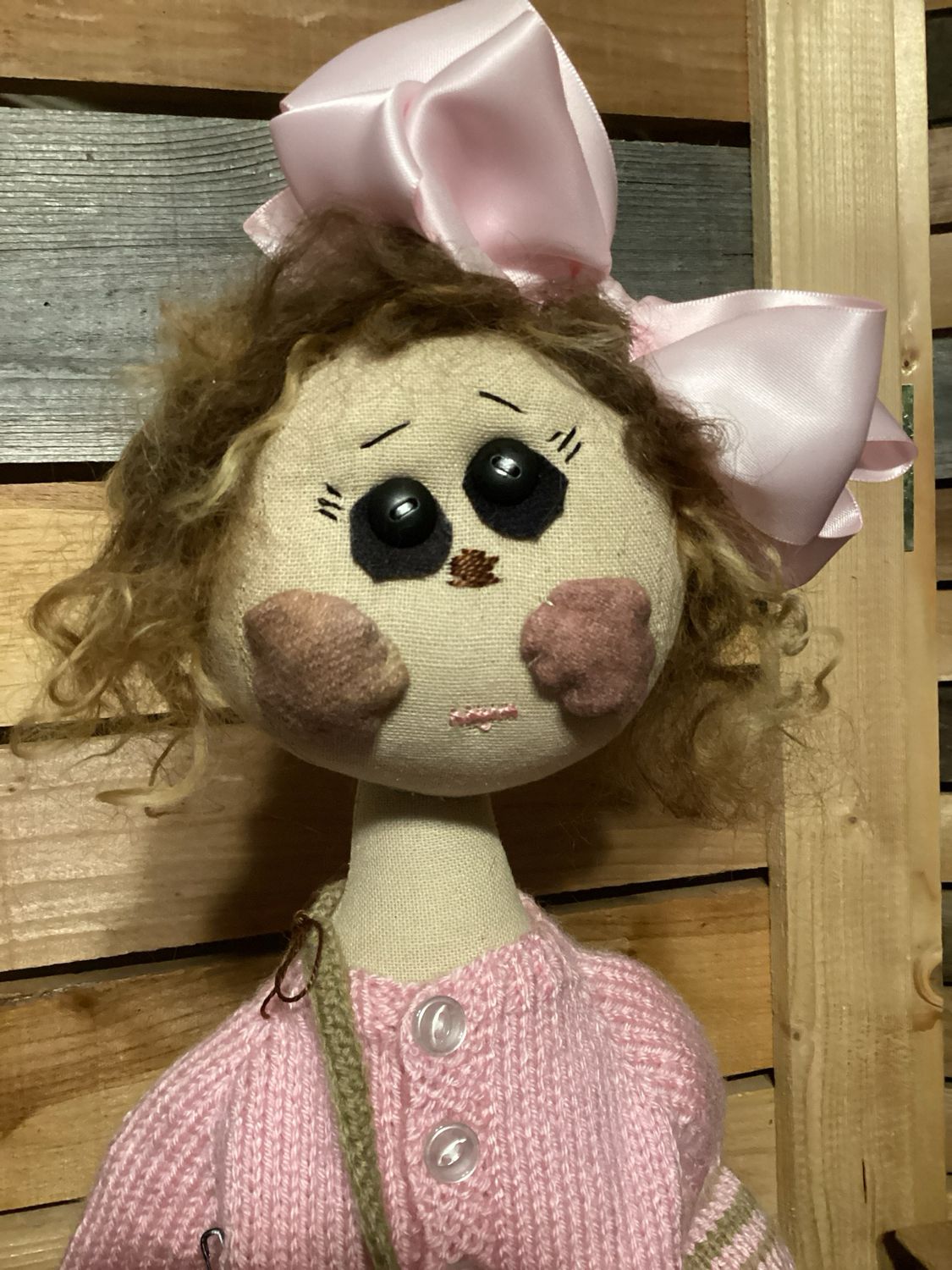 Teddy Bear Inspired Dolly ~ OOAK ~ Snuggles Teddy Bear Inspired Dolly ~ OOAK ~ Snuggles