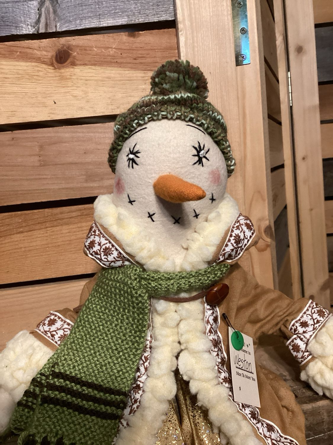 Snowman Doll ~ OOAK ~ Weston Snowman Doll ~ OOAK ~ Weston