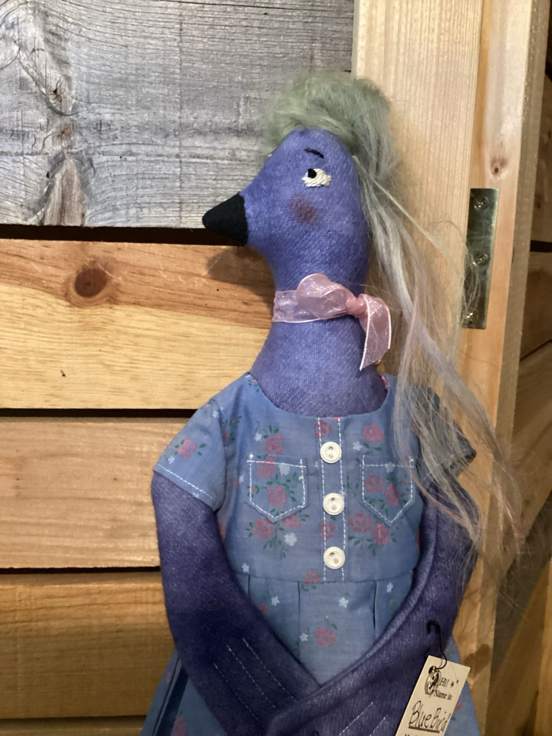 Bluebird Inspired Doll ~ OOAK ~ Hand dyed Wool ~ Bluebird