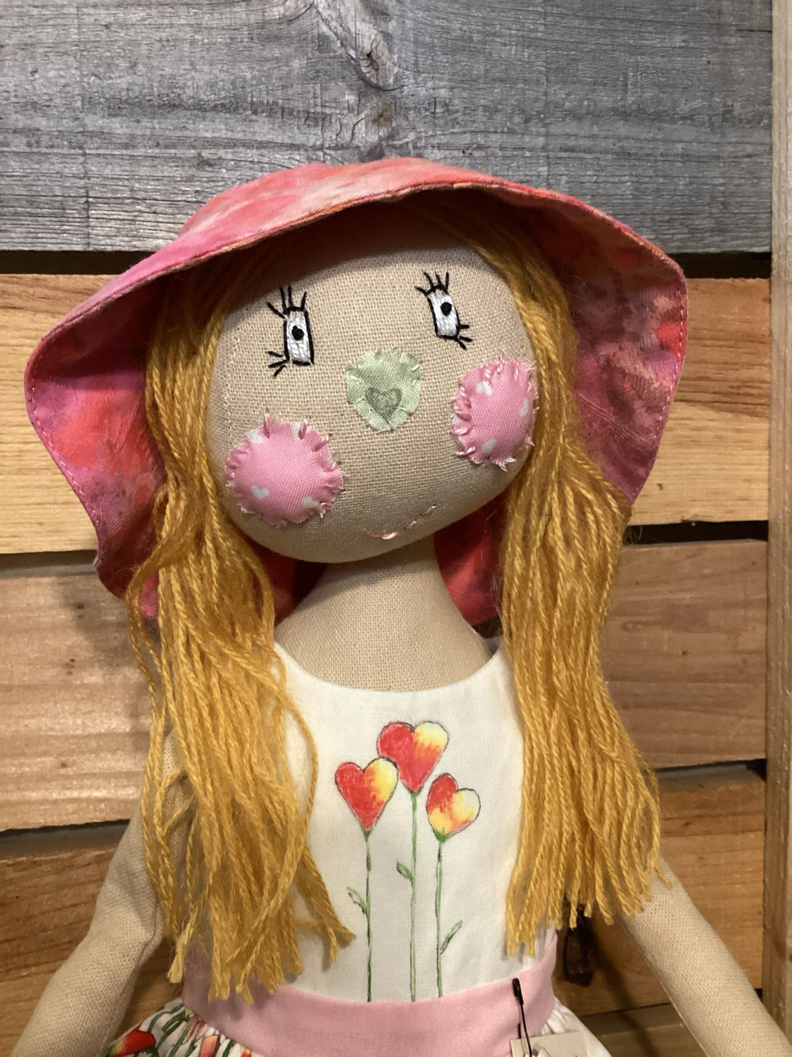 Unique Doll ~ Hand Painted Doll Dress ~ OOAK ~ Hallie