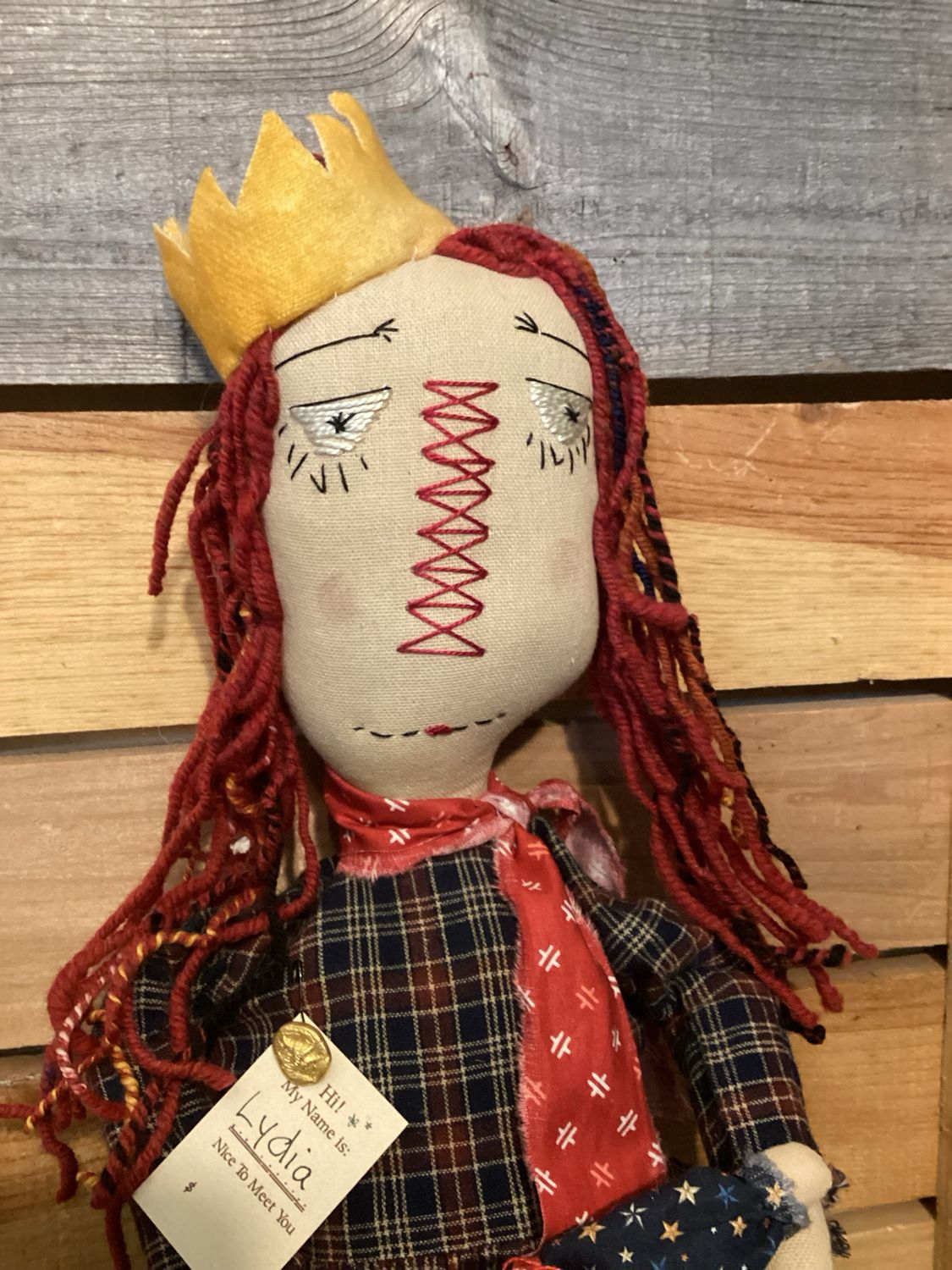 Americana Raggedy Doll ~ OOAK ~ Lydia
