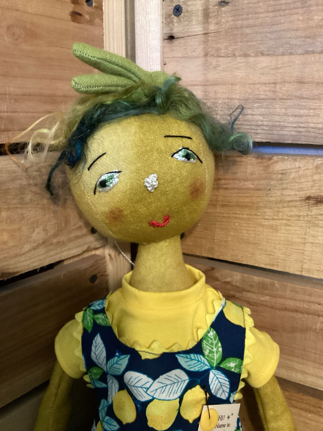 Lemon Inspired Doll ~ OOAK ~ Lemon Drop