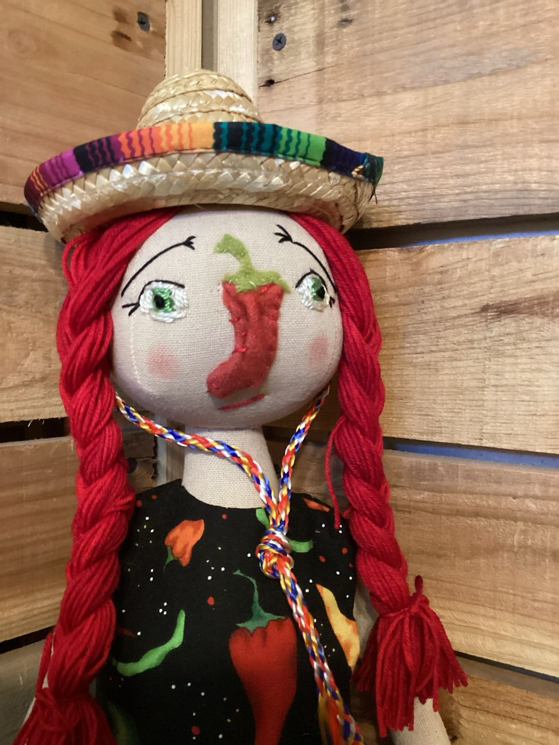 Cinco De Mayo Doll ~ OOAK ~ Fresno