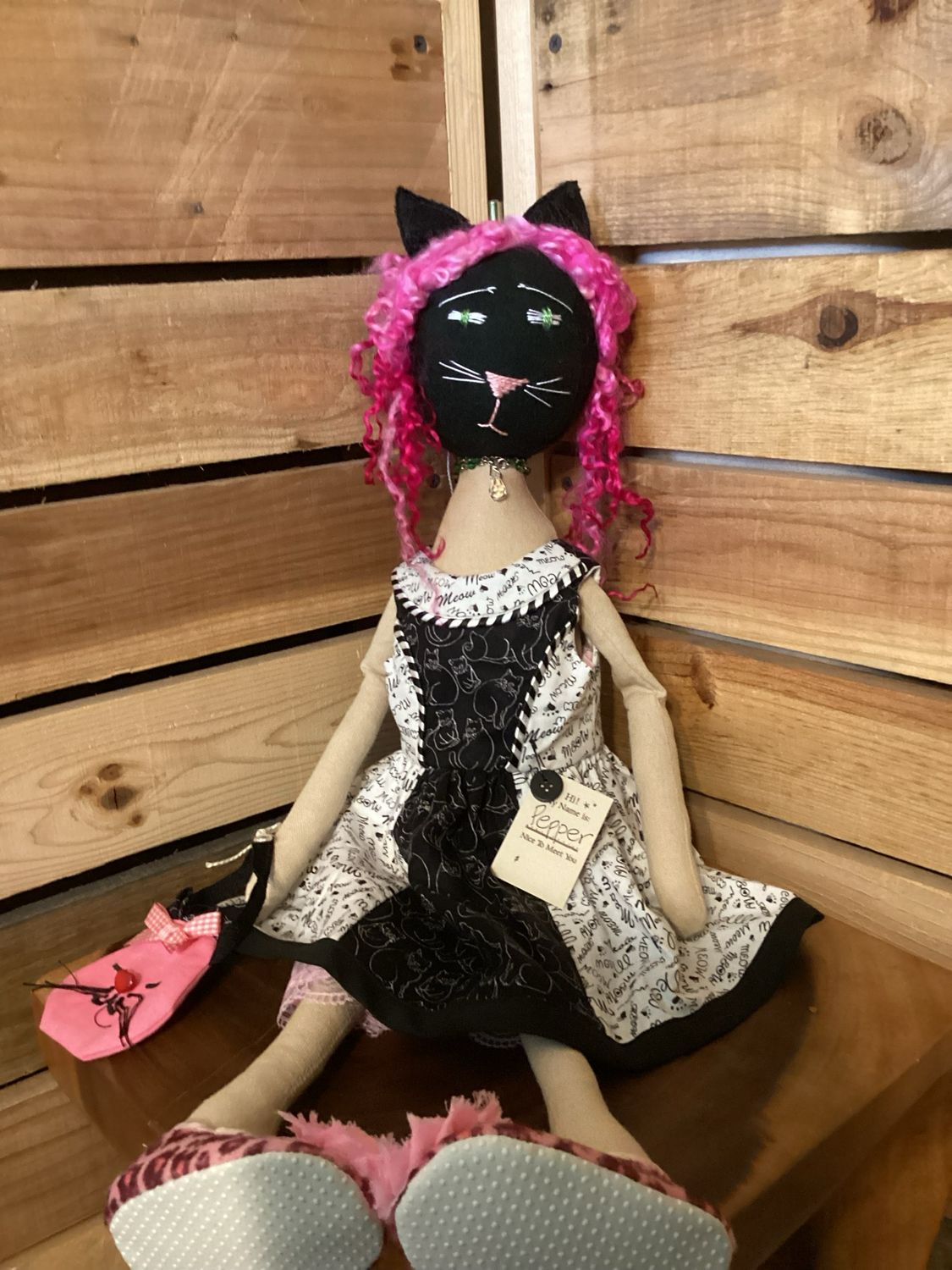 Cat Inspired Doll ~ OOAK ~ Pepper