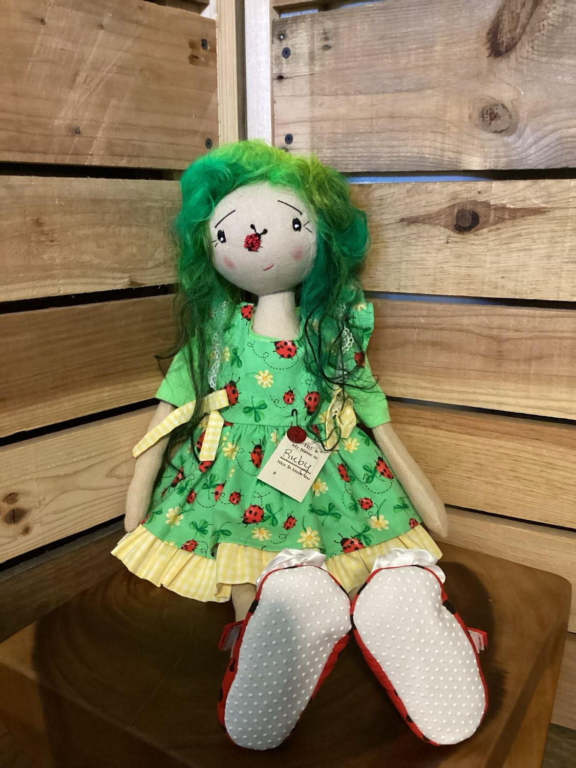 Lady Bug Inspired doll ~ OOAK ~ Ruby