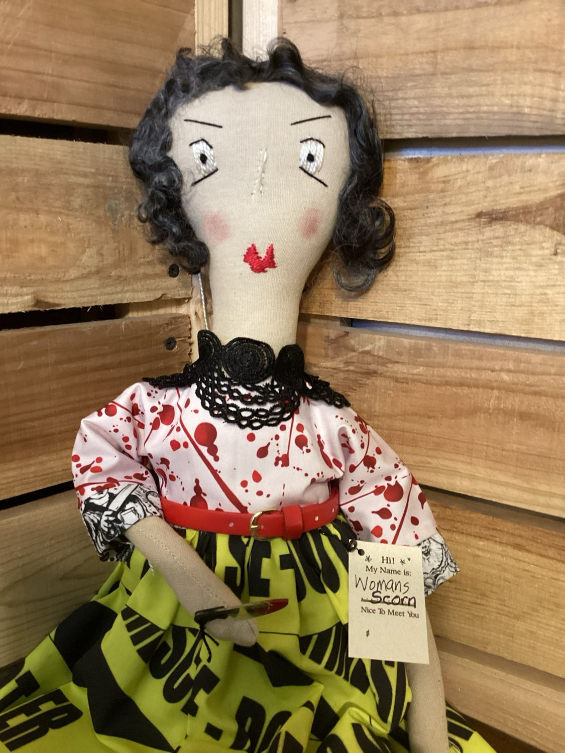 Crime Scene Doll ~ OOAK ~ Women’s Scorn