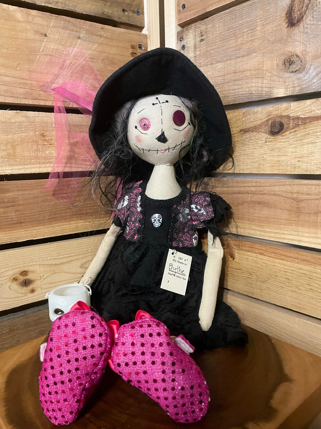 Skeleton Witch Doll ~ OOAK ~ Blythe