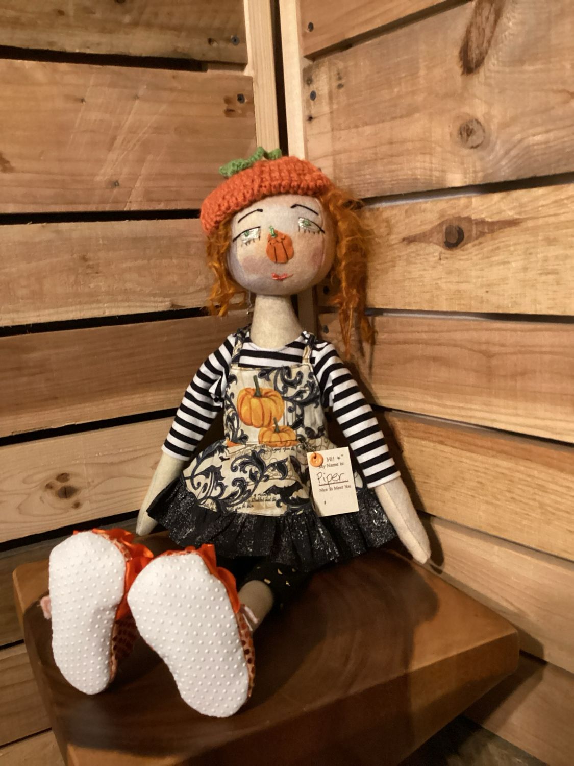 Pumpkin Inspired Doll ~ OOAK ~ Piper Pumpkin Inspired Doll ~ OOAK ~ Piper