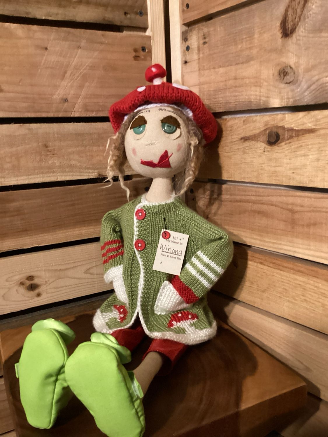 Mushroom Inspired Doll ~ OOAK ~ Winona