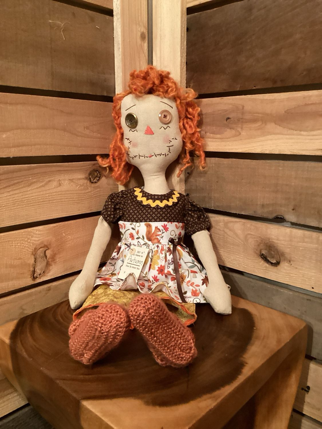 Fall Raggedy Doll ~ OOAK ~ Autumn