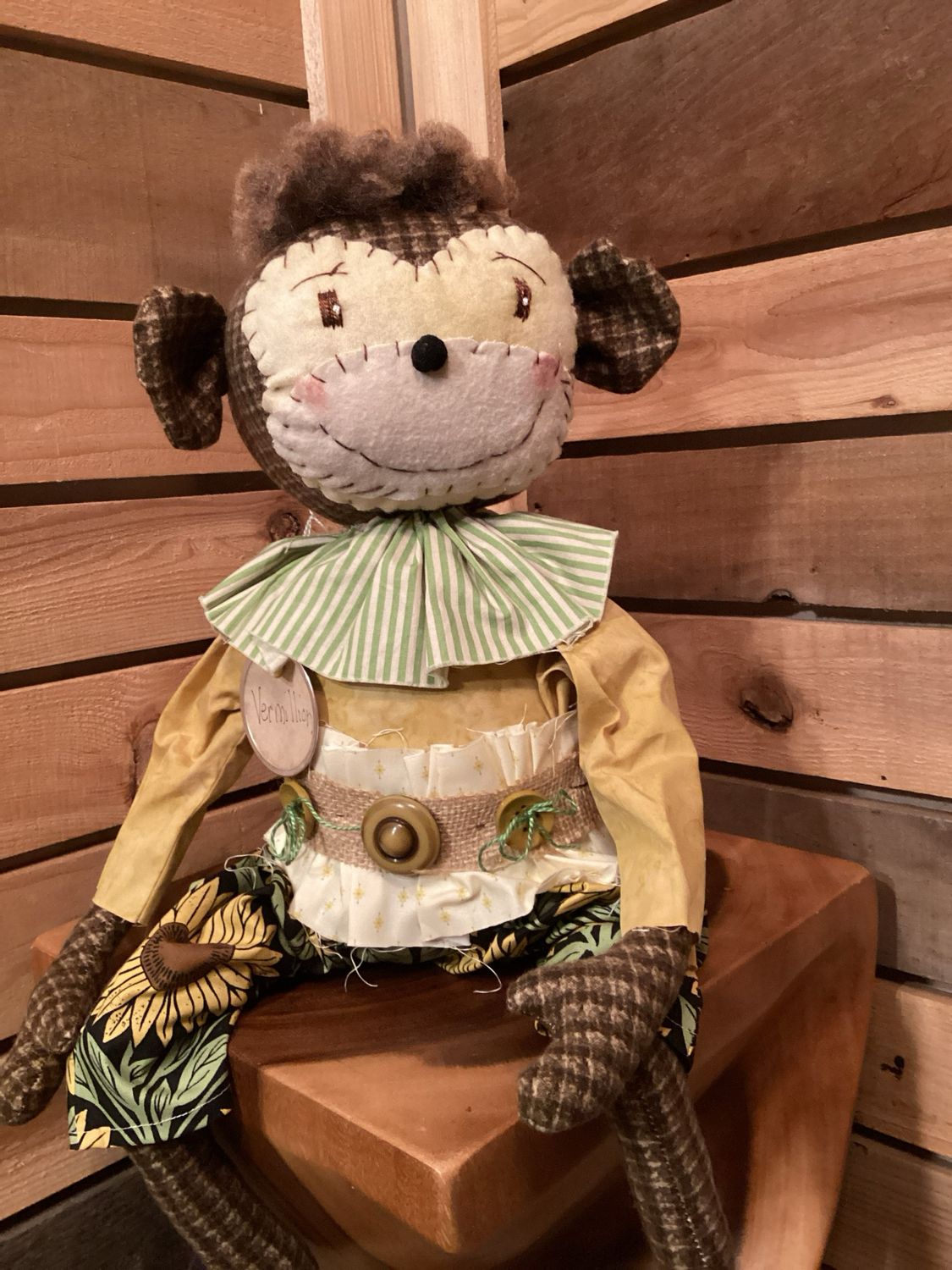 Monkey Doll ~ OOAK ~ Vermillion