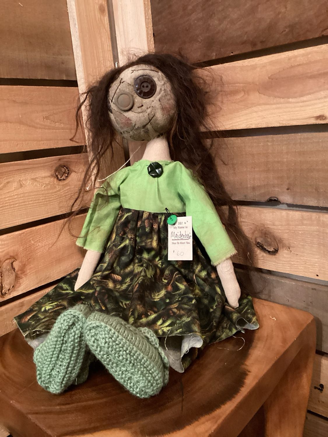 Nature Inspired Doll ~ OOAK ~ Maidenhair