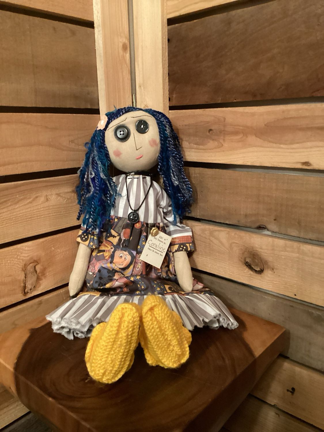 Coraline Inspired Doll ~ OOAK ~ Coraline