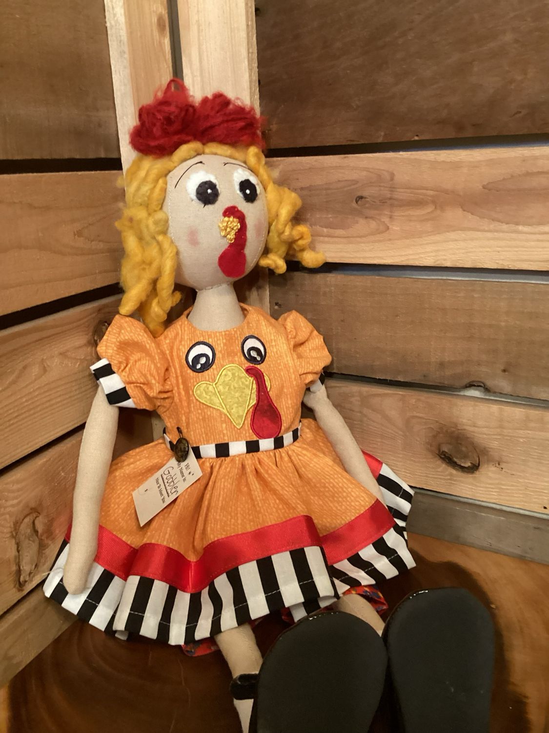 Thanksgiving Inspired Doll ~ OOAK ~ Gobbler Thanksgiving Inspired Doll ~ OOAK ~ Gobbler