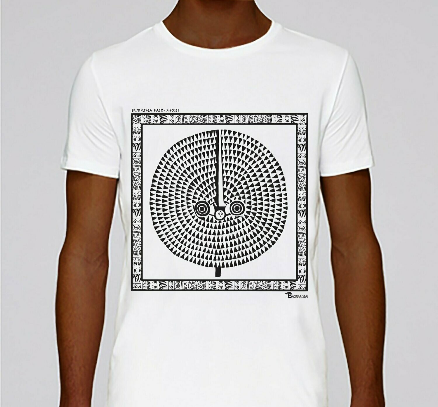 TEE-SHIRT MASQUE MOSSI BURKINA FASO