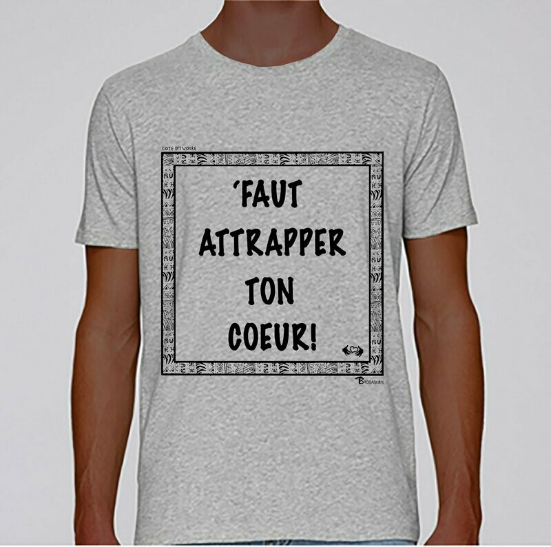 TEE-SHIRT EXPRESSION COEUR CÔTE D'IVOIRE
