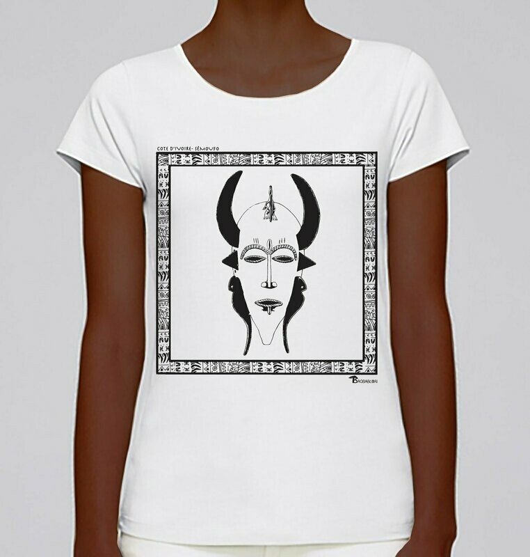 TEE-SHIRT MASQUE SENOUFO CÔTE D'IVOIRE