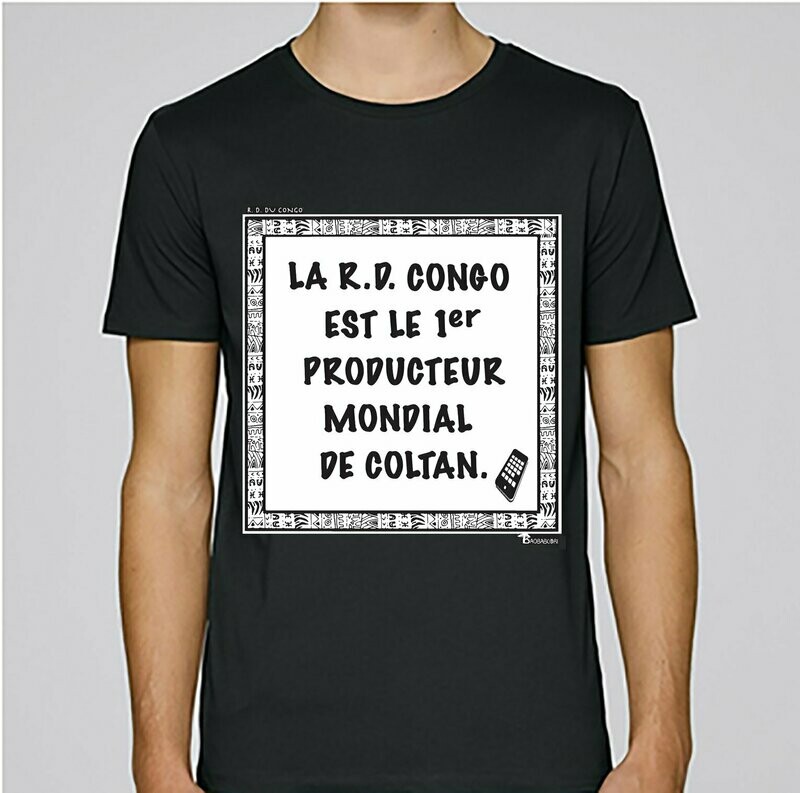 TEE-SHIRT ECONOMIE RDC CONGO COLTAN