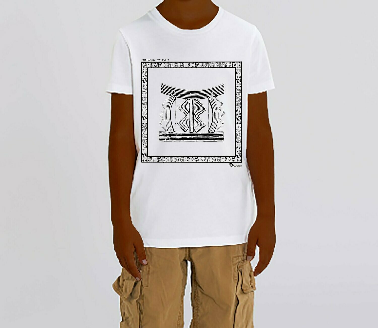TEE SHIRT POIDS AKAN TABOURET