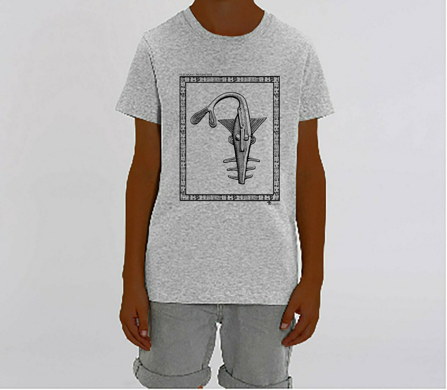 TEE SHIRT POIDS AKAN POISSON SCIE