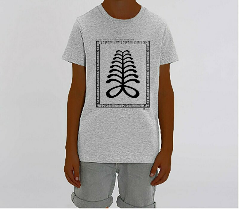 TEE SHIRT SYMBOLE ADINKRA "AYA" ENDURANCE ET INGENIOSITE