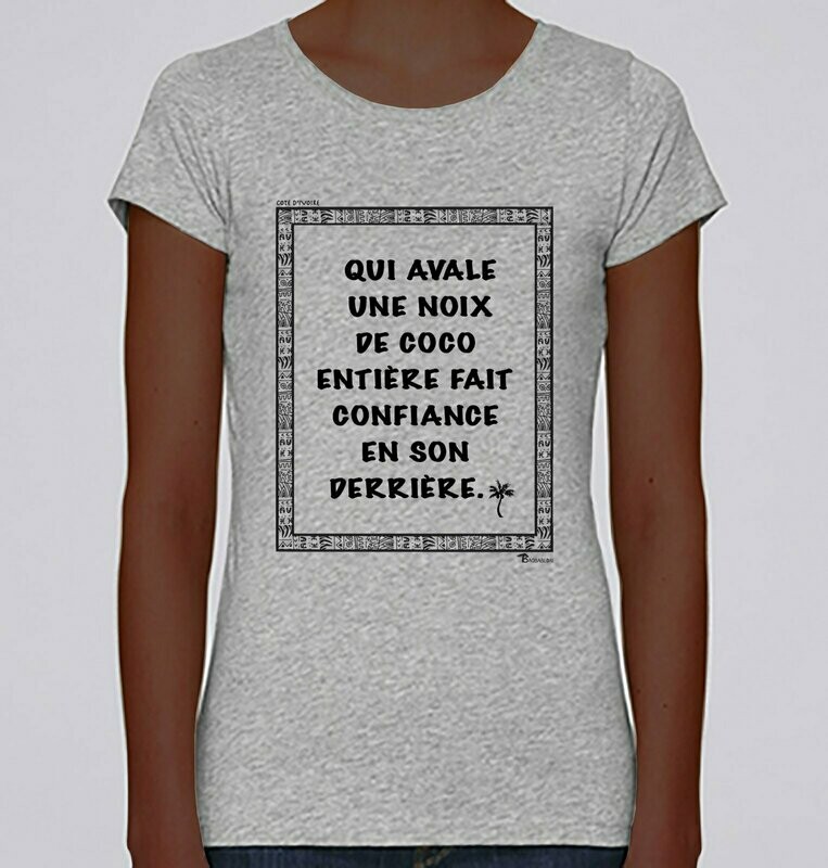 TEE SHIRT PROVERBE ET CITATION COTE D'VOIRE COCO