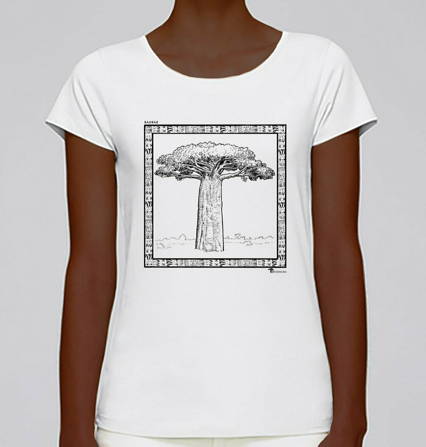 TEE-SHIRT FLORE  BAOBAB, COULEUR: BLANC, TAILLE: XXL