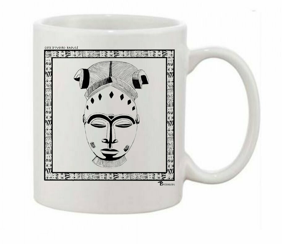 MUG MASQUE BAOULE CÔTE D'IVOIRE