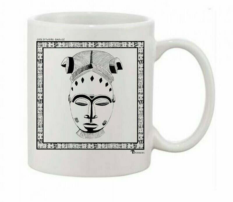 MUG MASQUE BAOULE CÔTE D'IVOIRE