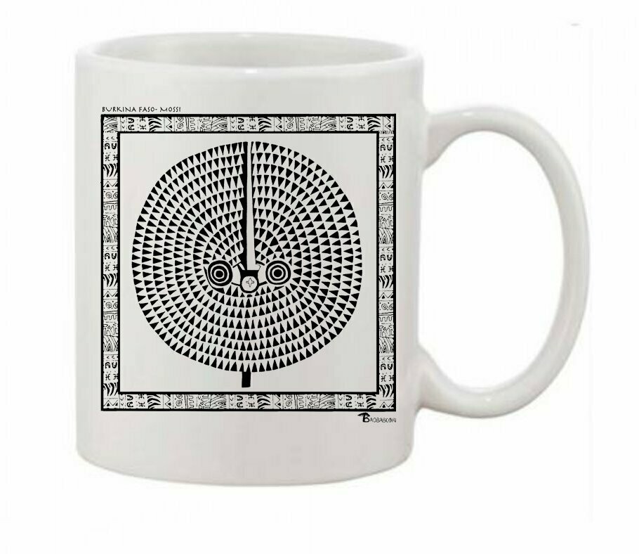MUG MASQUE MOSSI BURKINA FASO