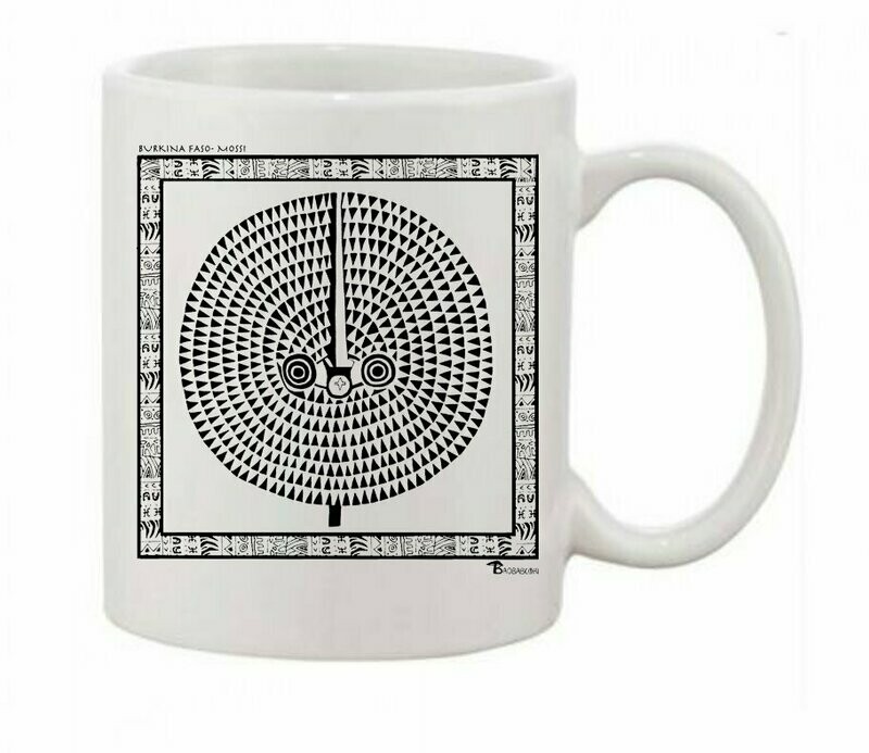 MUG MASQUE MOSSI BURKINA FASO