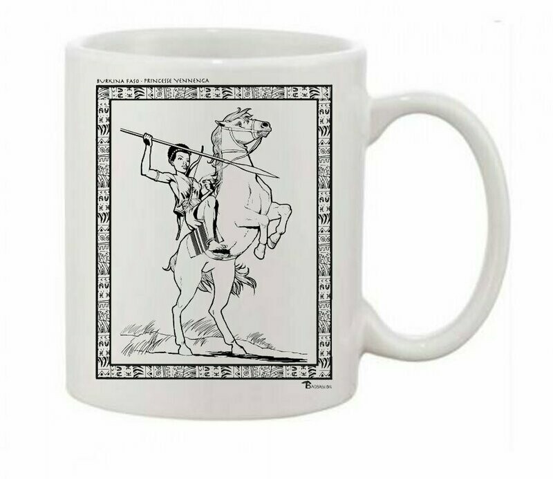 MUG PERSONNALITE  BURKINA FASO PRINCESSE YENNENGA