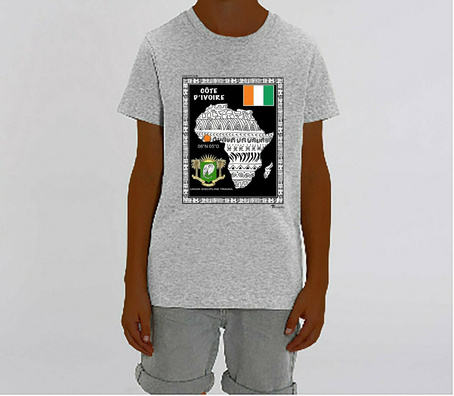 TEE-SHIRT PAYS COTE D'IVOIRE