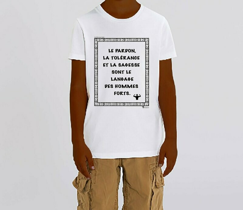 TEE SHIRT PROVERBE  BURKINA FASO HOMMES FORTS