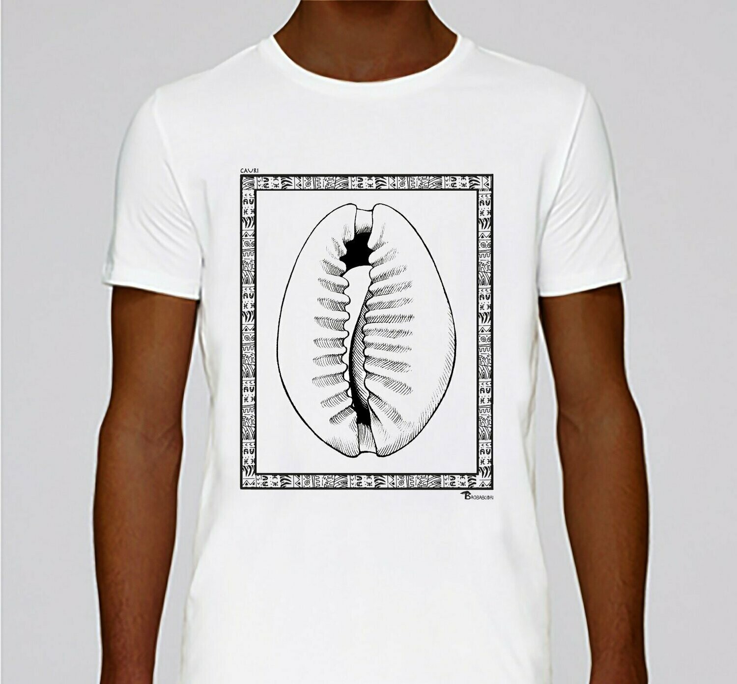 TEE-SHIRT FAUNE CAURI, COULEUR: BLANC, TAILLE: XXL