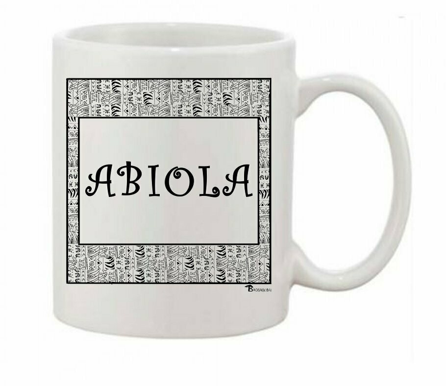 MUG  PRENOM FEMININ, Prénoms: ABIOLA